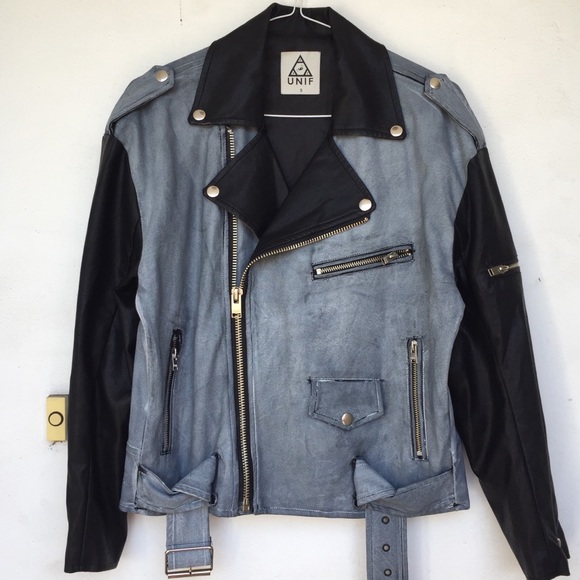 UNIF Vegan Leather Moto Jacket - Picture 4 of 6